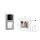 BALTER EVO Türsprechanlage Aufputz 2-Familienhaus 2x Monitor Silber WLAN App