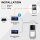 BALTER EVO Türsprechanlage Aufputz 2-Familienhaus 2x Monitor Silber WLAN App