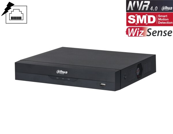 Dahua NVR4104HS-P-EI NVR 4 Kanal 4 PoE Videorekorder WizSense SMD