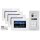 BALTER EVO Türsprechanlage Aufputz 4-Familienhaus 4x Monitor Silber WLAN App