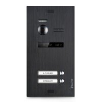 BALTER EVO Video-Türsprechanlage 2-Familienhaus 2x 7-Zoll-Monitor Schwarz