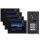 BALTER EVO Video-Türsprechanlage 4-Familienhaus 4x 7-Zoll-Monitor Schwarz