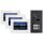 BALTER EVO Video-Türsprechanlage 3-Familienhaus 3x 7-Zoll-Monitor Schwarz/Weiß