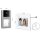 BALTER EVO Video-Türsprechanlage Aufputz 2-Familienhaus 2x 7-Zoll-Monitor Silber