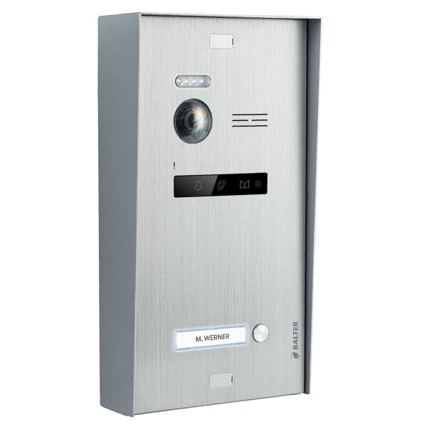 BALTER EVO Aufputz-Regenschild Silber für 1–4 Teilnehmer