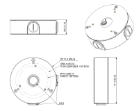 Dahua PFA13G Anschlussdose Kamera-Zubehör Aluminium für Eyeball Kameras