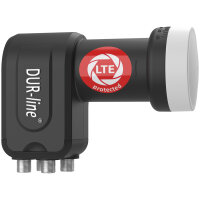 DUR-line +Ultra Quattro LNB schwarz Multischalter LTE/5G...