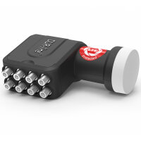 DUR-line +Ultra Octo LNB schwarz 8 Teilnehmer LTE/5G 0,1 dB