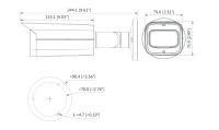 Dahua HAC-HFW2802TUP-Z-A HDCVI Bullet Überwachungskamera 8MP Starlight AHD TVI CVBS 2,7 – 13,5 mm motor Objektiv