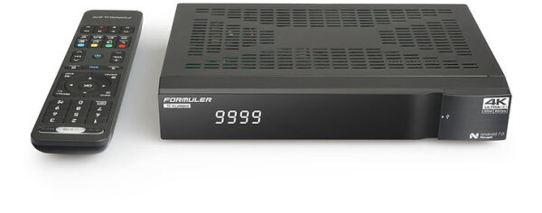 Formuler S Turbo 4K UHD SAT IPTV Receiver DVB-S2 CI schwarz
