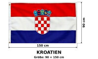 Kroatien Fahne Flagge Hissflagge 150x90cm Hrvatska...