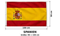 Spanien Fahne Flagge Hissflagge 150x90cm Bandera de...