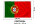 Portugal Fahne Flagge Hissflagge 150x90cm Bandeira de Portugal WM Fanflagge Ösen