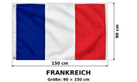 Frankreich Fahne Flagge Hissflagge 150x90cm Drapeau...