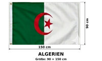 Algerien Fahne Flagge Hissflagge 150x90cm Algeria Dzair...