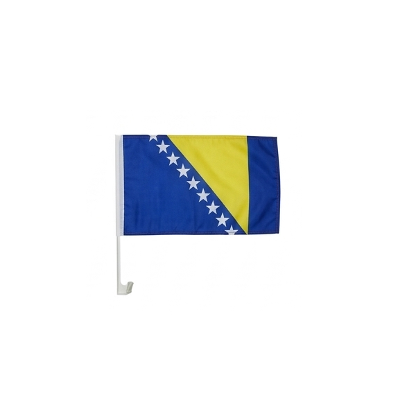 Bosnien Autofahne Auto Flagge Fahne 30x45cm Bosna Zastava WM EM Halterung Clip