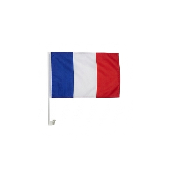 Frankreich Autofahne Auto Flagge Fahne 30x45cm Drapeau Français WM EM Halterung