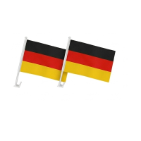 2er Set Deutschland Autofahnen Auto Flaggen 30x45cm WM EM...