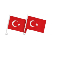 2er Set Türkei Autofahnen Bayrak 30x45cm...