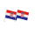 2er Set Kroatien Autofahnen 30x45cm Hrvatska Zastava WM EM Halterung Clip Fan
