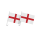 2er Set England Autofahnen Auto Flaggen 30x45cm St George Cross WM EM Halterung