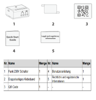 Dahua ARM7012-W2(868) AirShield Alarm 230V Switch Netzwerk- und Videozubehör