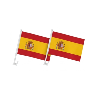 2er Set Spanien Autofahnen 30x45cm Bandera España...