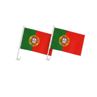 2er Set Portugal Autofahnen 30x45cm Bandeira Portugal WM...