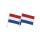 2er Set Niederlande Autofahnen 30x45cm Nederlandse Vlag WM EM Halterung Clip Fan