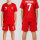 Portugal Kinder Fan-Set Portugal T-Shirt Shorts Länderdesign Fußball Party Event