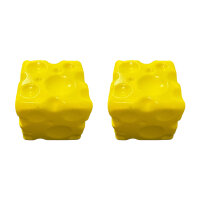 2er Set Squishy Käse gelb 6 cm Würfel Fidget...