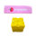 2er Mix Strawberry Butter pink 13,5 cm und Käse 6 cm Squishy 3+