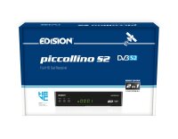 Edision Piccollino S2 Full HD Sat Receiver DVB-S2 HEVC H.265 HDMI Scart 2x USB