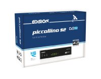 Edision Piccollino S2 Full HD Sat Receiver DVB-S2 HEVC H.265 HDMI Scart 2x USB