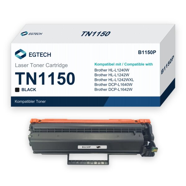 Toner kompatibel mit Brother TN1150 HL-L1240W DCP-L1660W HL-L1242W HL-L1242WXL