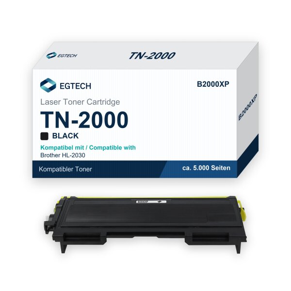 Toner kompatibel mit Brother TN-2000 5.000 S. HL-2030 HL-2030R HL-2040 HL-2070N