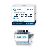 Tinte kompatibel mit Brother LC421XLC Cyan DCP-J1050DW...