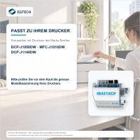 Tinte kompatibel mit Brother LC421XLC Cyan DCP-J1050DW MFC-J1010DW DCP-J1140DW