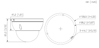 Dahua IPC-HDBW2441EP-S-0280B-Black IP Dome Überwachungskamera 4MP WizSense SMD Plus H.265 H.264