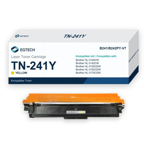 Toner kompatibel mit Brother TN-241Y Gelb HL-3140CW HL-3142CW HL-3150CDW