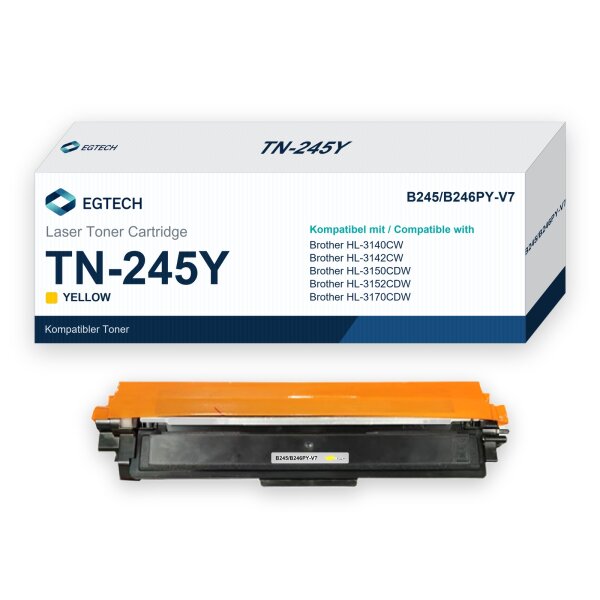 Toner kompatibel mit Brother TN-245Y Gelb HL-3140CW HL-3142CW HL-3150CDW