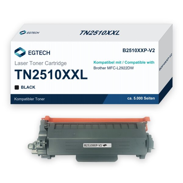 Toner kompatibel mit Brother TN2510XXL MFC-L2922DW Schwarz