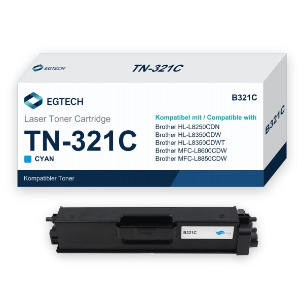 Toner kompatibel mit Brother TN-321C Cyan HL-L8250CDN HL-L8350CDW HL-L8350CDWT