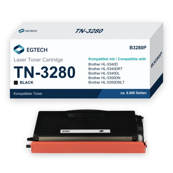Toner kompatibel mit Brother TN-3280 HL-5340D HL-5340DRT HL-5340DL HL-5350DN