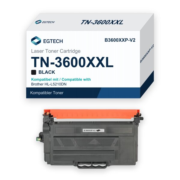 Toner kompatibel mit Brother TN-3600XXL HL-L5210DN HL-L5210DW HL-L5215DN Schwarz