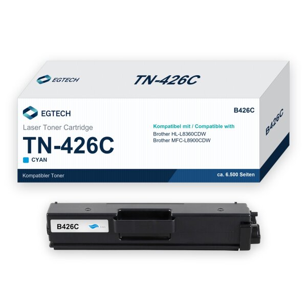 Toner kompatibel mit Brother TN-426C Cyan HL-L8360CDW MFC-L8900CDW
