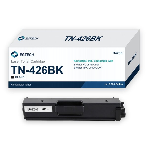 Toner kompatibel mit Brother TN-426BK HL-L8360CDW MFC-L8900CDW Schwarz