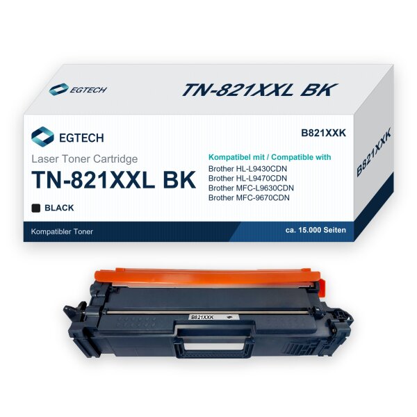 Toner kompatibel mit Brother TN-821XXL BK HL-L9430CDN HL-L9470CDN MFC-L9630CDN