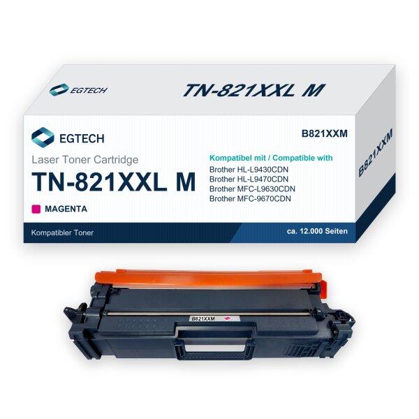 Toner kompatibel mit Brother TN-821XXL M Magenta HL-L9430CDN HL-L9470CDN
