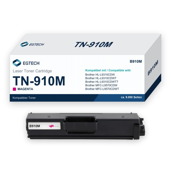 Toner kompatibel mit Brother TN-910M Magenta HL-L9310CDW HL-L9310CDWT